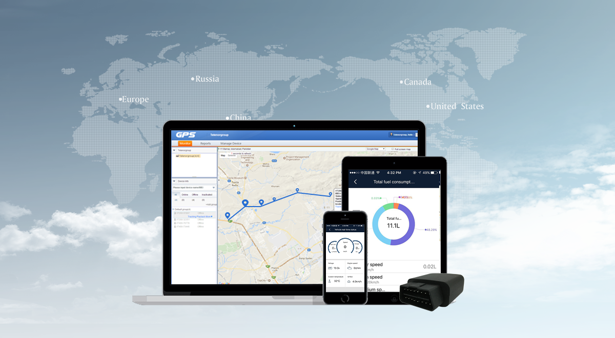 how does obd gps tracker work